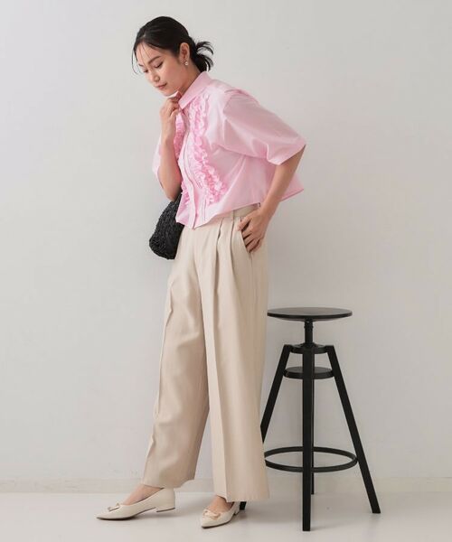 OPAQUE.CLIP / オペーク ドット クリップ パンツ | タックワイドパンツ/セットアップ対応【洗濯機洗い可】 | 詳細2