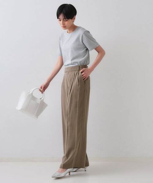 OPAQUE.CLIP / オペーク ドット クリップ パンツ | タックワイドパンツ/セットアップ対応【洗濯機洗い可】 | 詳細7