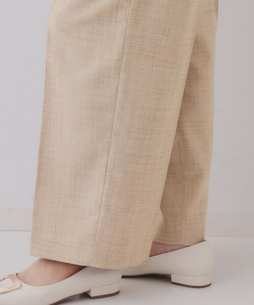 OPAQUE.CLIP / オペーク ドット クリップ パンツ | メランジワイドパンツ/セットアップ対応可【洗濯機洗い可】 | 詳細15