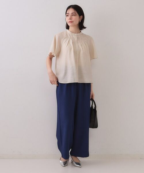 OPAQUE.CLIP / オペーク ドット クリップ パンツ | ストレッチジャカードイージーワイドパンツ/セットアップ対応可【洗濯機洗い可】 | 詳細10