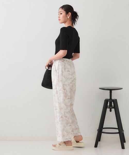 OPAQUE.CLIP / オペーク ドット クリップ パンツ | ぼかしアート柄イージーパンツ【洗濯機洗い可】 | 詳細3