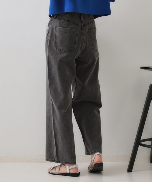 OPAQUE.CLIP / オペーク ドット クリップ デニムパンツ | ワイドストレートカラーデニム【洗濯機洗い可】 | 詳細1