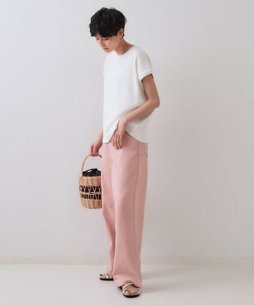 OPAQUE.CLIP / オペーク ドット クリップ デニムパンツ | ワイドストレートカラーデニム【洗濯機洗い可】 | 詳細6