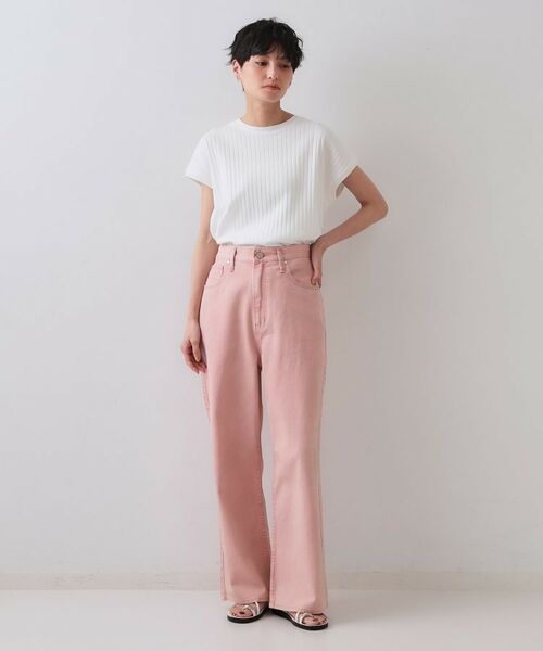 OPAQUE.CLIP / オペーク ドット クリップ デニムパンツ | ワイドストレートカラーデニム【洗濯機洗い可】 | 詳細7