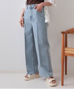 OPAQUE.CLIP / オペーク ドット クリップ デニムパンツ | ストレッチライトオンスワイドデニム【洗濯機洗い可】