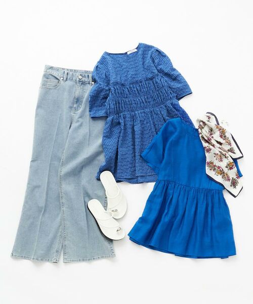 OPAQUE.CLIP / オペーク ドット クリップ デニムパンツ | ストレッチライトオンスワイドデニム【洗濯機洗い可】 | 詳細16