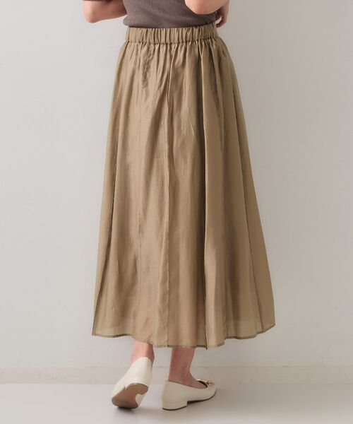 OPAQUE.CLIP / オペーク ドット クリップ ロング・マキシ丈スカート | シアーピンタックフレアスカート【洗濯機洗い可】 | 詳細19