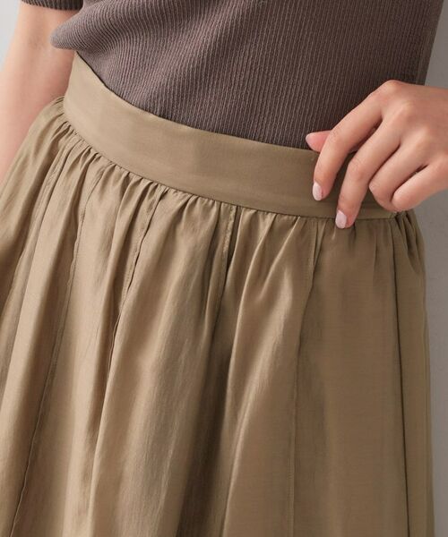 OPAQUE.CLIP / オペーク ドット クリップ ロング・マキシ丈スカート | シアーピンタックフレアスカート【洗濯機洗い可】 | 詳細20