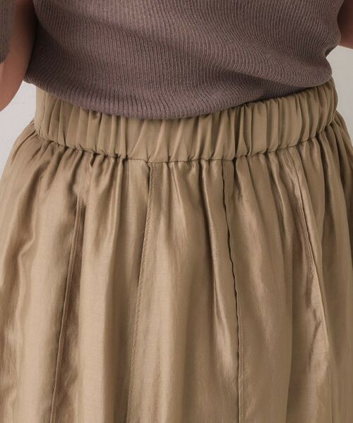 OPAQUE.CLIP / オペーク ドット クリップ ロング・マキシ丈スカート | シアーピンタックフレアスカート【洗濯機洗い可】 | 詳細21