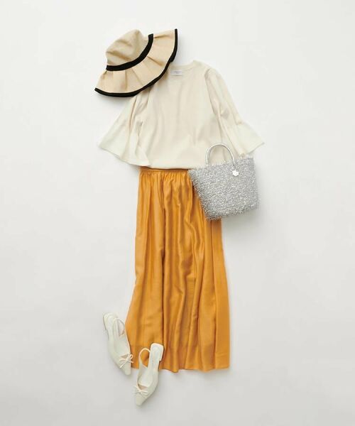 OPAQUE.CLIP / オペーク ドット クリップ ロング・マキシ丈スカート | シアーピンタックフレアスカート【洗濯機洗い可】 | 詳細24