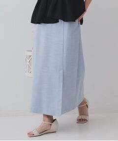 OPAQUE.CLIP / オペーク ドット クリップ ロング・マキシ丈スカート | メランジナローフレアスカート／セットアップ対応可【洗濯機洗い可】