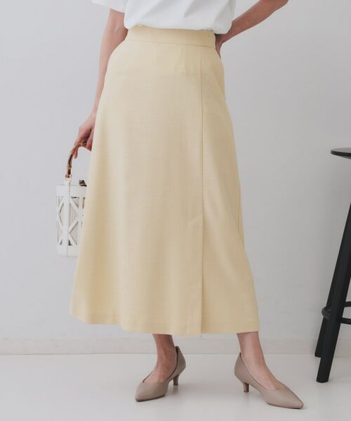 OPAQUE.CLIP / オペーク ドット クリップ ロング・マキシ丈スカート | メランジナローフレアスカート/セットアップ対応可【洗濯機洗い可】 | 詳細1