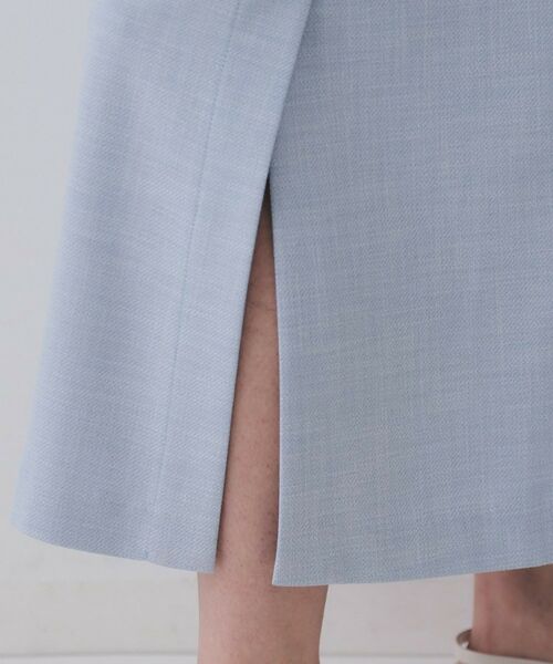 OPAQUE.CLIP / オペーク ドット クリップ ロング・マキシ丈スカート | メランジナローフレアスカート/セットアップ対応可【洗濯機洗い可】 | 詳細16