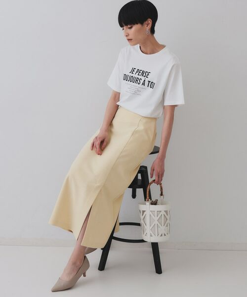 OPAQUE.CLIP / オペーク ドット クリップ ロング・マキシ丈スカート | メランジナローフレアスカート/セットアップ対応可【洗濯機洗い可】 | 詳細2