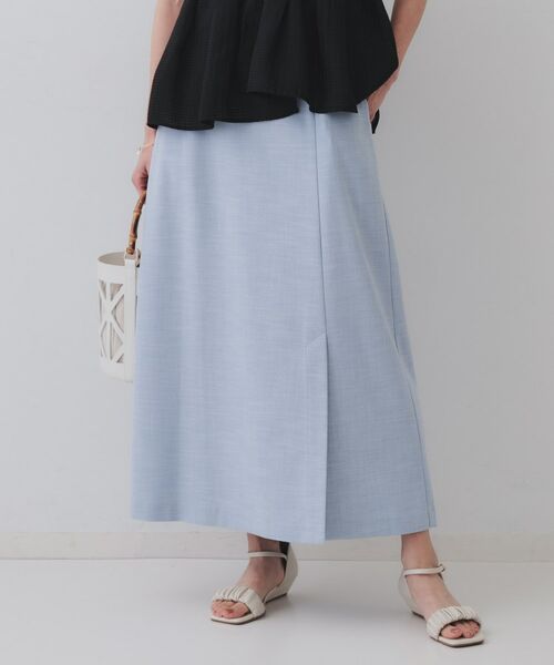 OPAQUE.CLIP / オペーク ドット クリップ ロング・マキシ丈スカート | メランジナローフレアスカート/セットアップ対応可【洗濯機洗い可】 | 詳細5