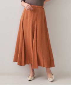 OPAQUE.CLIP / オペーク ドット クリップ ロング・マキシ丈スカート | ランダムストライプフレアスカート