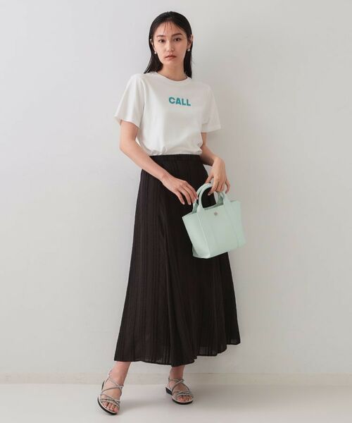 OPAQUE.CLIP / オペーク ドット クリップ ロング・マキシ丈スカート | ランダムストライプフレアスカート | 詳細2