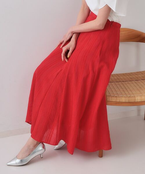 OPAQUE.CLIP / オペーク ドット クリップ ロング・マキシ丈スカート | ランダムストライプフレアスカート | 詳細9