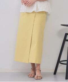 OPAQUE.CLIP / オペーク ドット クリップ ロング・マキシ丈スカート | ラップ風ナロースカート【洗濯機洗い可】