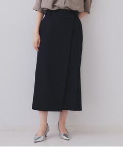 OPAQUE.CLIP / オペーク ドット クリップ ロング・マキシ丈スカート | ラップ風ナロースカート【洗濯機洗い可】