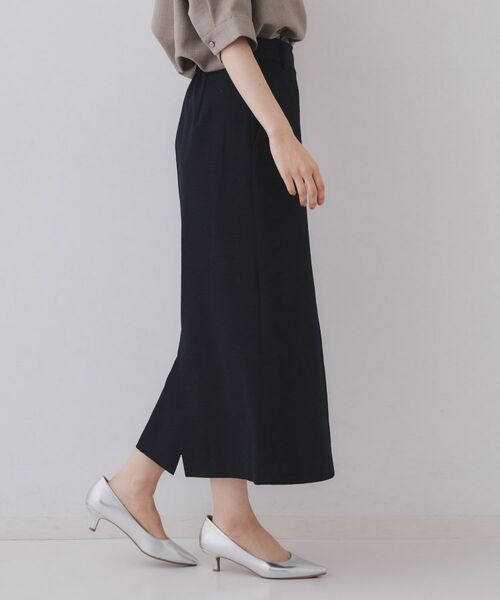 OPAQUE.CLIP / オペーク ドット クリップ ロング・マキシ丈スカート | ラップ風ナロースカート【洗濯機洗い可】 | 詳細5