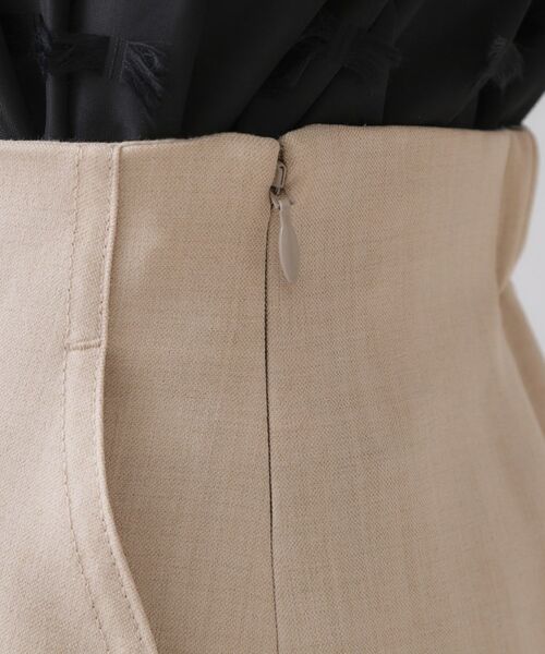 OPAQUE.CLIP / オペーク ドット クリップ ロング・マキシ丈スカート | 《5色展開/S-LLサイズ》リネンライクストレッチタイトスカート【洗濯機洗い可】 | 詳細25