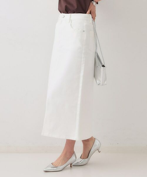 OPAQUE.CLIP / オペーク ドット クリップ デニムスカート | デニムナロースカート【洗濯機洗い可】 | 詳細1