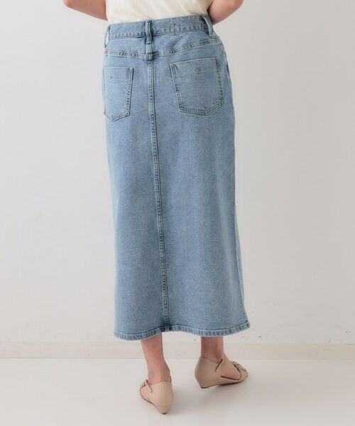 OPAQUE.CLIP / オペーク ドット クリップ デニムスカート | デニムナロースカート【洗濯機洗い可】 | 詳細11