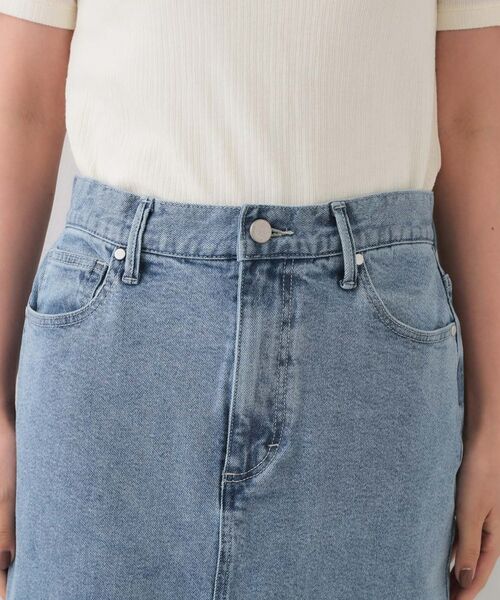 OPAQUE.CLIP / オペーク ドット クリップ デニムスカート | デニムナロースカート【洗濯機洗い可】 | 詳細12