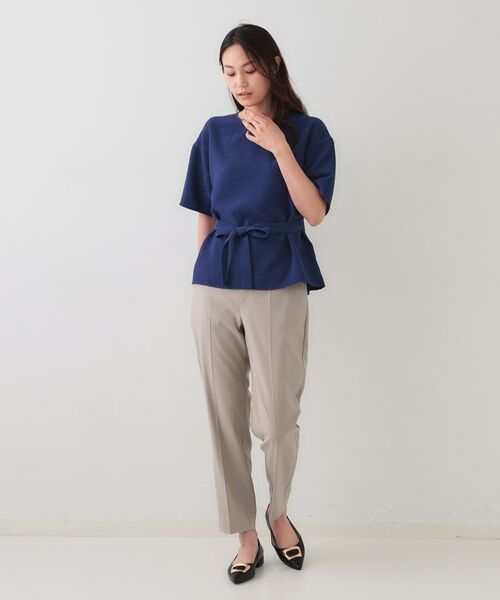 OPAQUE.CLIP / オペーク ドット クリップ シャツ・ブラウス | ストレッチジャカード2WAYリボントップス/セットアップ対応可【洗濯機洗い可】 | 詳細12