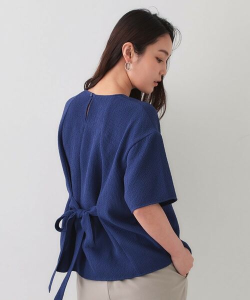 OPAQUE.CLIP / オペーク ドット クリップ シャツ・ブラウス | ストレッチジャカード2WAYリボントップス/セットアップ対応可【洗濯機洗い可】 | 詳細14