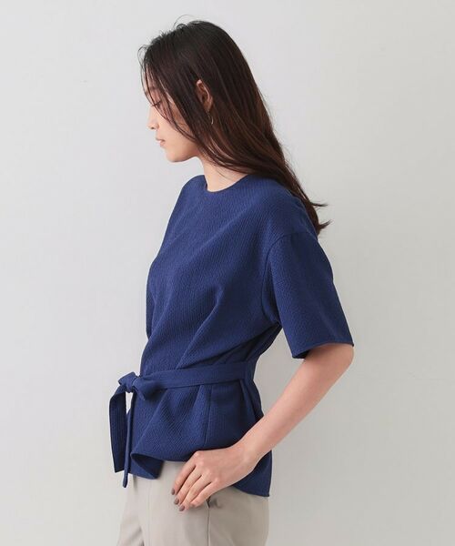 OPAQUE.CLIP / オペーク ドット クリップ シャツ・ブラウス | ストレッチジャカード2WAYリボントップス/セットアップ対応可【洗濯機洗い可】 | 詳細18