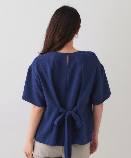 OPAQUE.CLIP / オペーク ドット クリップ シャツ・ブラウス | ストレッチジャカード2WAYリボントップス/セットアップ対応可【洗濯機洗い可】 | 詳細26