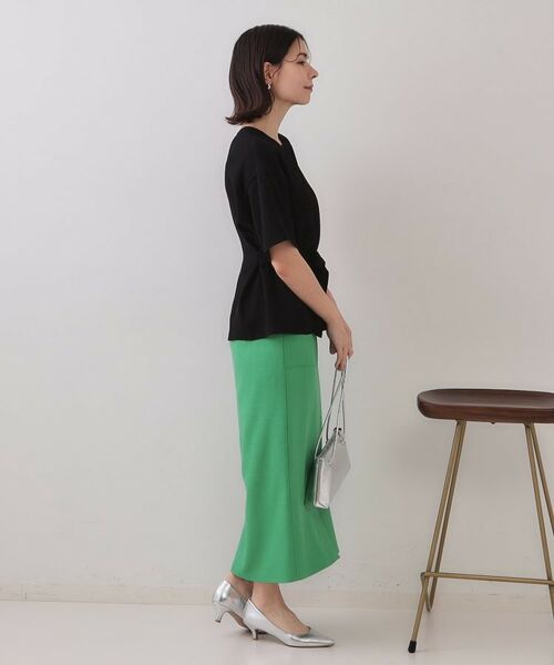 OPAQUE.CLIP / オペーク ドット クリップ シャツ・ブラウス | ストレッチジャカード2WAYリボントップス/セットアップ対応可【洗濯機洗い可】 | 詳細9