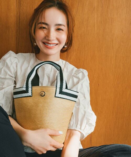 OPAQUE.CLIP / オペーク ドット クリップ シャツ・ブラウス | ふくれジャカードペプラムブラウス【洗濯機洗い可】 | 詳細1