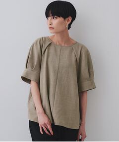 OPAQUE.CLIP / オペーク ドット クリップ シャツ・ブラウス | タックボリュームスリーブブラウス【洗濯機洗い可】