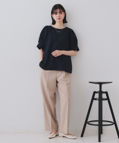 OPAQUE.CLIP / オペーク ドット クリップ シャツ・ブラウス | タックボリュームスリーブブラウス【洗濯機洗い可】 | 詳細10