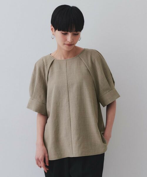 OPAQUE.CLIP / オペーク ドット クリップ シャツ・ブラウス | タックボリュームスリーブブラウス【洗濯機洗い可】 | 詳細13