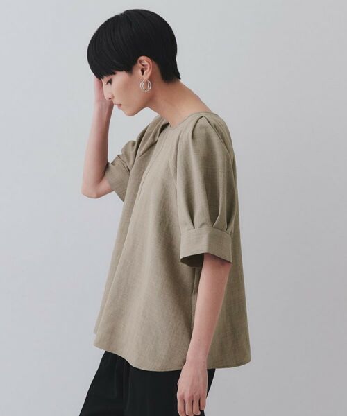 OPAQUE.CLIP / オペーク ドット クリップ シャツ・ブラウス | タックボリュームスリーブブラウス【洗濯機洗い可】 | 詳細14