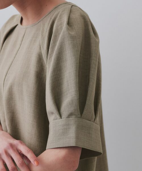 OPAQUE.CLIP / オペーク ドット クリップ シャツ・ブラウス | タックボリュームスリーブブラウス【洗濯機洗い可】 | 詳細18