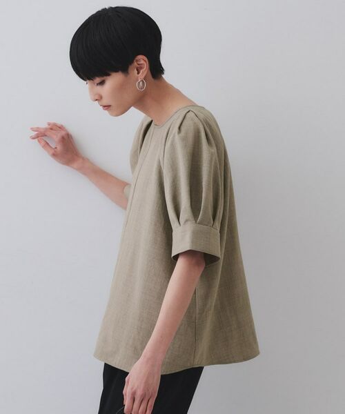 OPAQUE.CLIP / オペーク ドット クリップ シャツ・ブラウス | タックボリュームスリーブブラウス【洗濯機洗い可】 | 詳細5