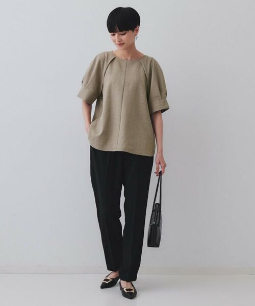 OPAQUE.CLIP / オペーク ドット クリップ シャツ・ブラウス | タックボリュームスリーブブラウス【洗濯機洗い可】 | 詳細6