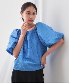 OPAQUE.CLIP / オペーク ドット クリップ シャツ・ブラウス | ジャカードボリュームブラウス【洗濯機洗い可】