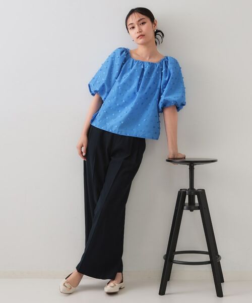 OPAQUE.CLIP / オペーク ドット クリップ シャツ・ブラウス | ジャカードボリュームブラウス【洗濯機洗い可】 | 詳細6