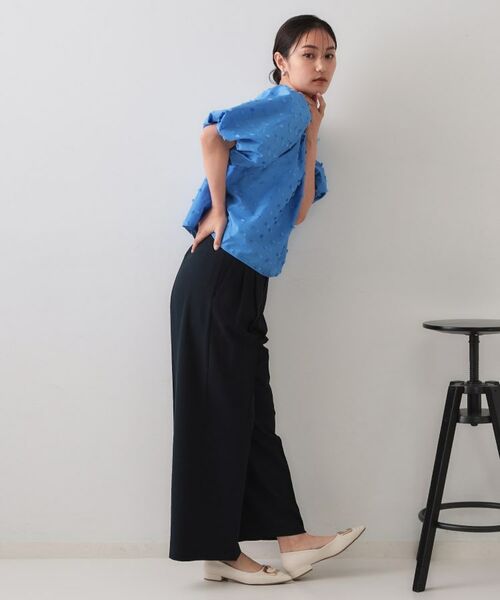 OPAQUE.CLIP / オペーク ドット クリップ シャツ・ブラウス | ジャカードボリュームブラウス【洗濯機洗い可】 | 詳細7