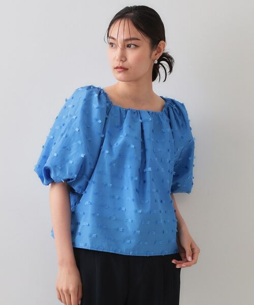 OPAQUE.CLIP / オペーク ドット クリップ シャツ・ブラウス | ジャカードボリュームブラウス【洗濯機洗い可】 | 詳細9