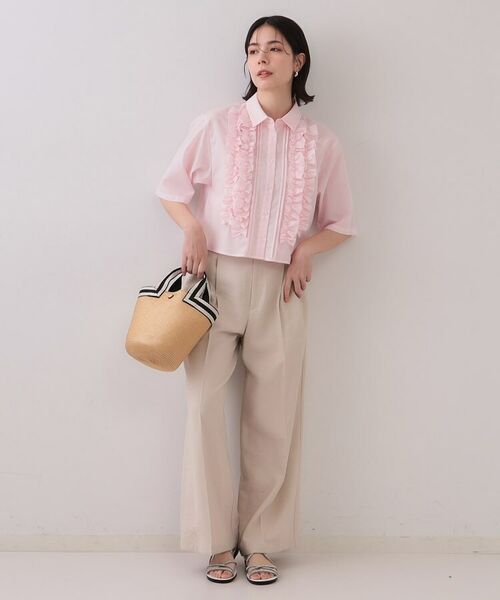 OPAQUE.CLIP / オペーク ドット クリップ シャツ・ブラウス | フリルショートシャツ【洗濯機洗い可】 | 詳細10