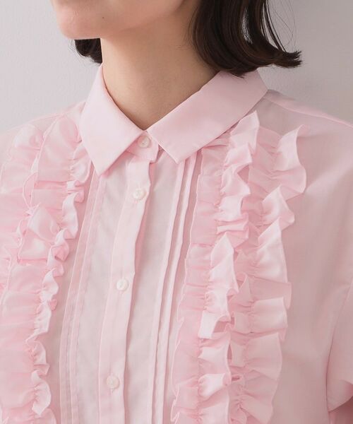 OPAQUE.CLIP / オペーク ドット クリップ シャツ・ブラウス | フリルショートシャツ【洗濯機洗い可】 | 詳細16