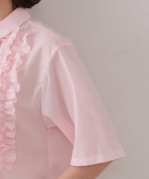 OPAQUE.CLIP / オペーク ドット クリップ シャツ・ブラウス | フリルショートシャツ【洗濯機洗い可】 | 詳細17