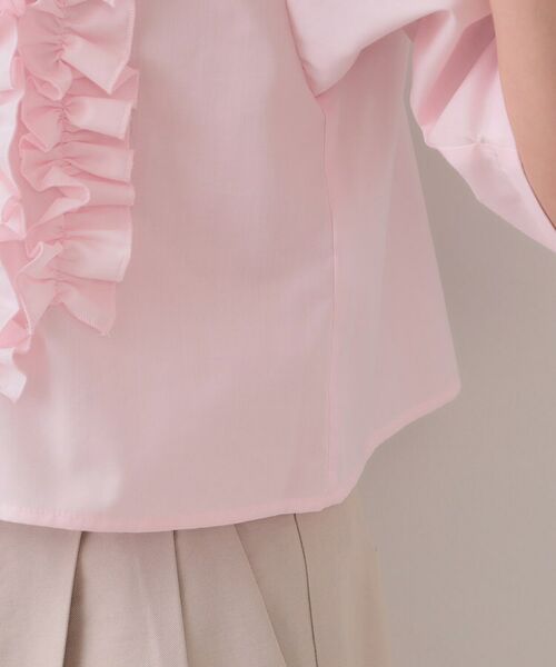 OPAQUE.CLIP / オペーク ドット クリップ シャツ・ブラウス | フリルショートシャツ【洗濯機洗い可】 | 詳細19